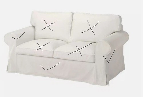 Used ikea ektorp cover for - ikea,
