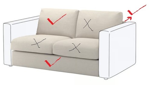 New ikea vimle cover - new,